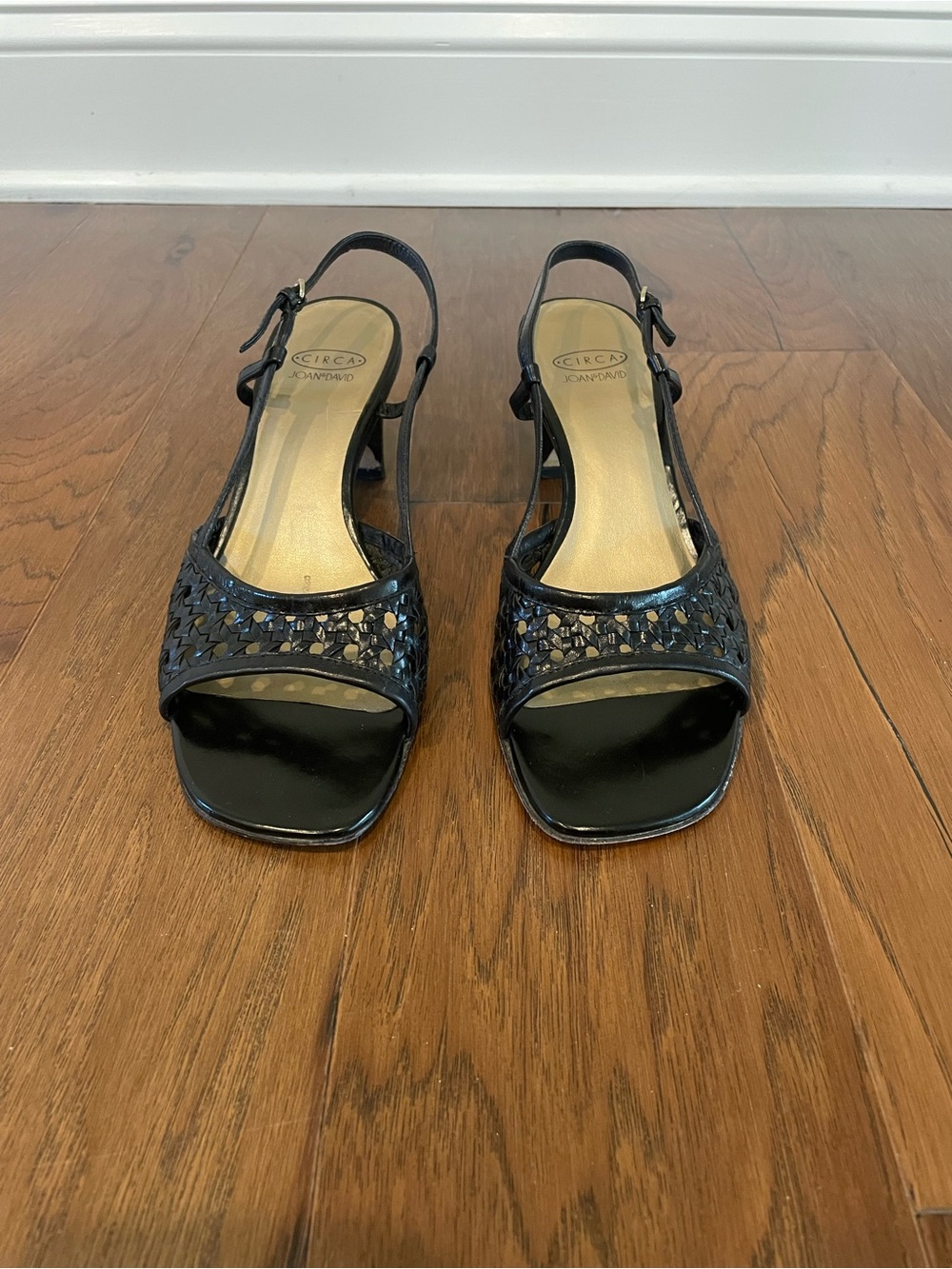 Circa Joan & David Black Slingback Heels